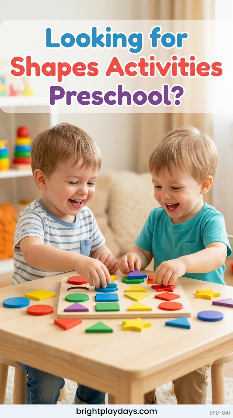 Children sorting shapes and colors