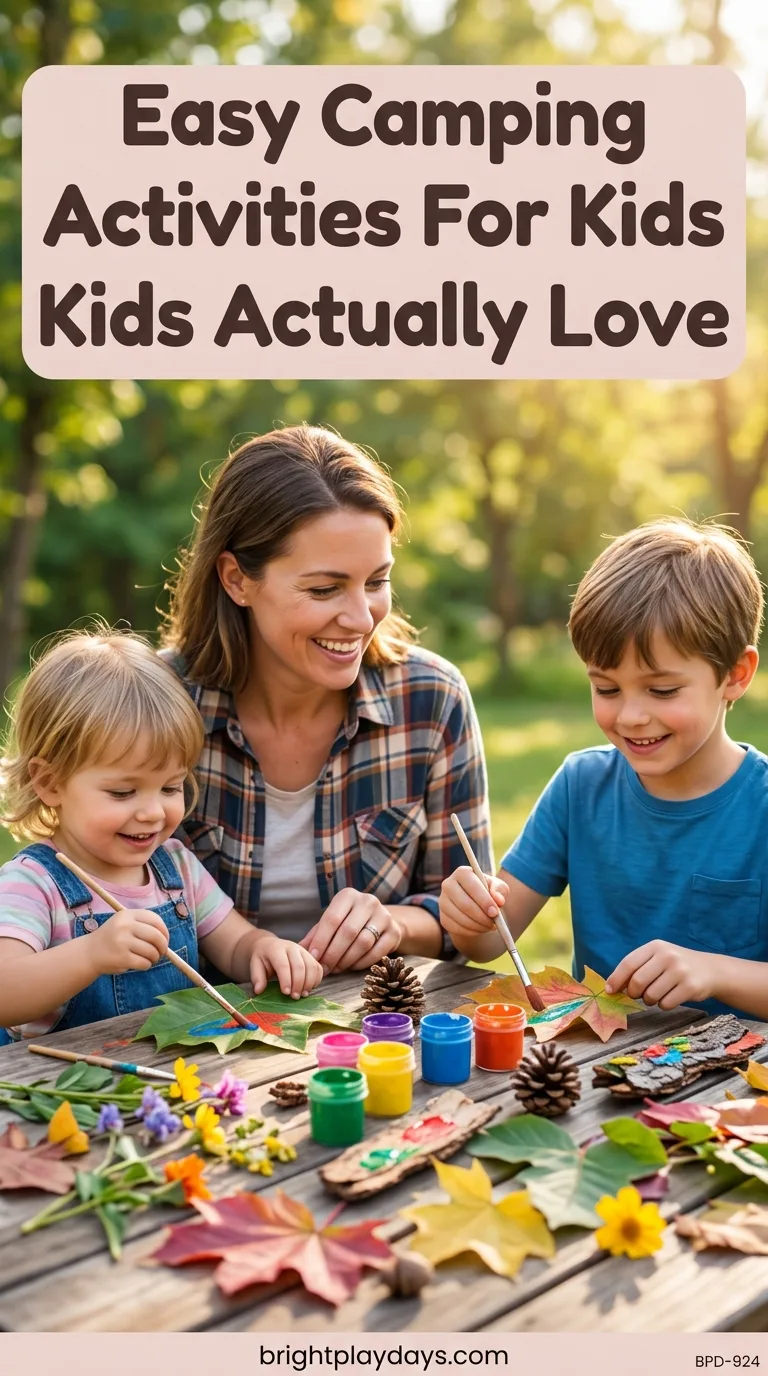 Screen-free play idea for exploring outdoors