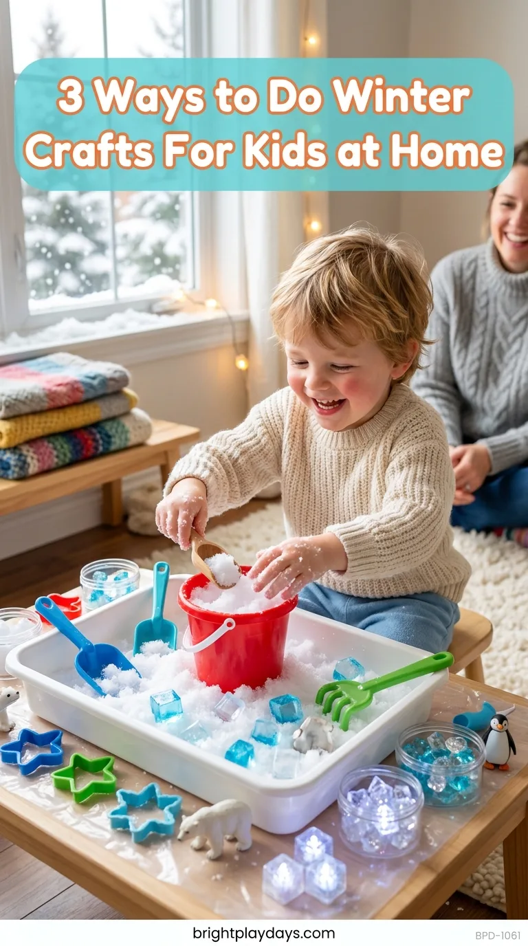 Children enjoying a winter activity
