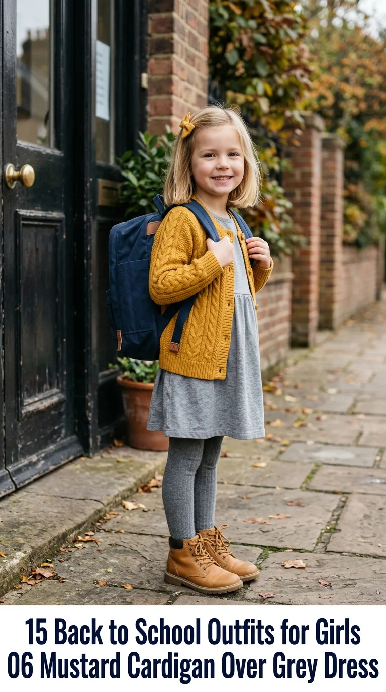 Child standing by school gate