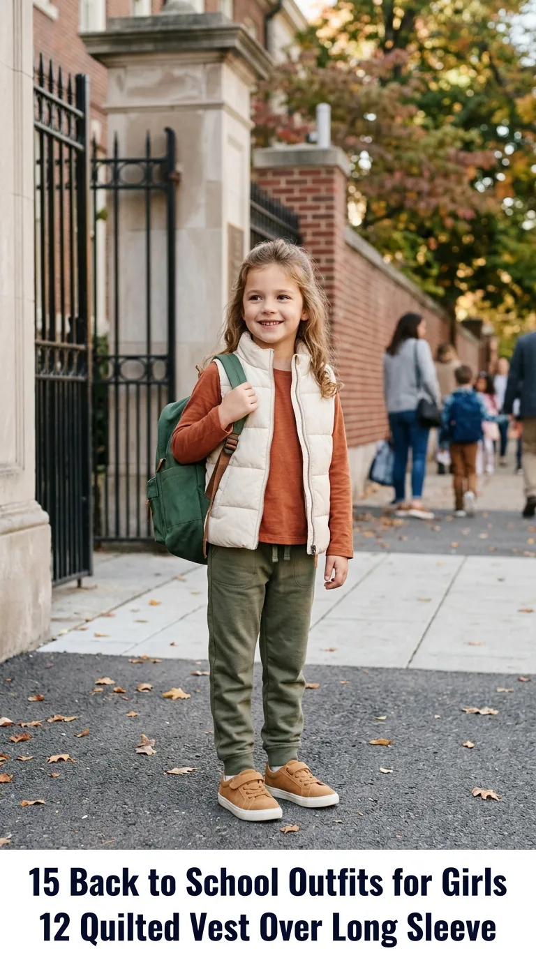 Child wearing back to school