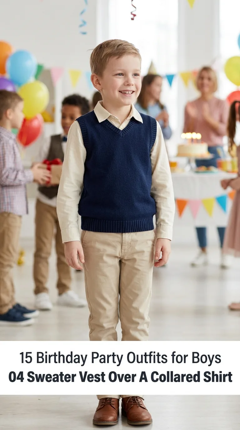 Boy at birthday party