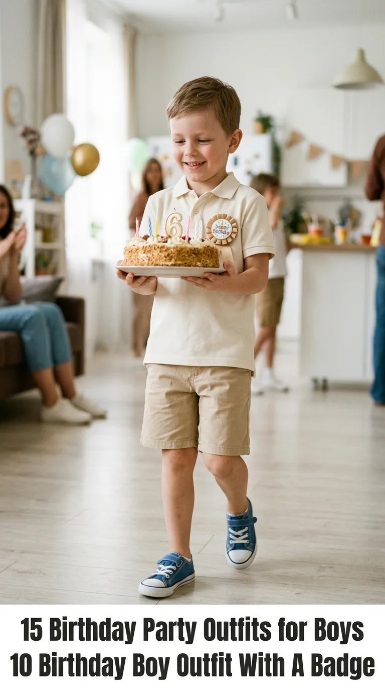 Boy holding birthday cake