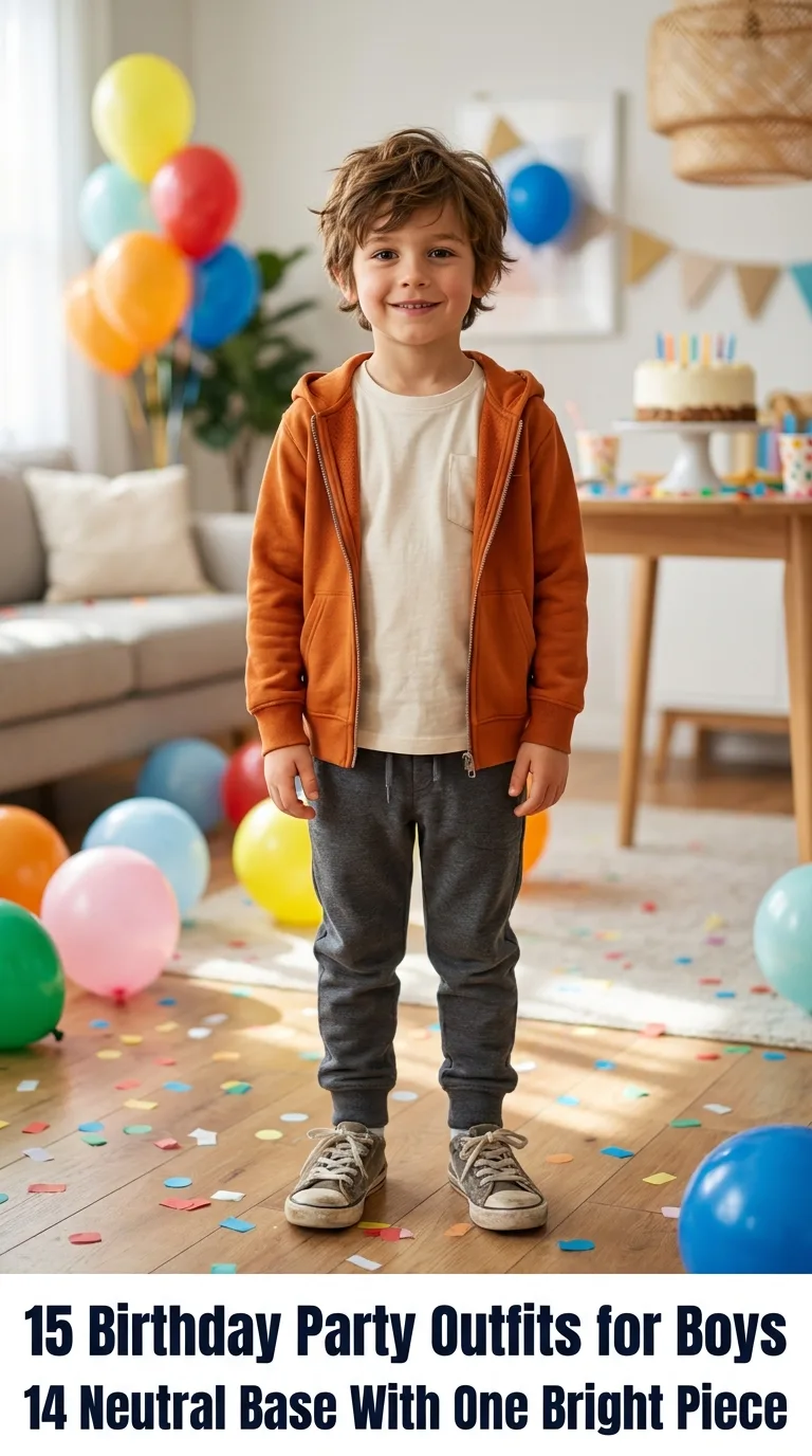 Boy at birthday party