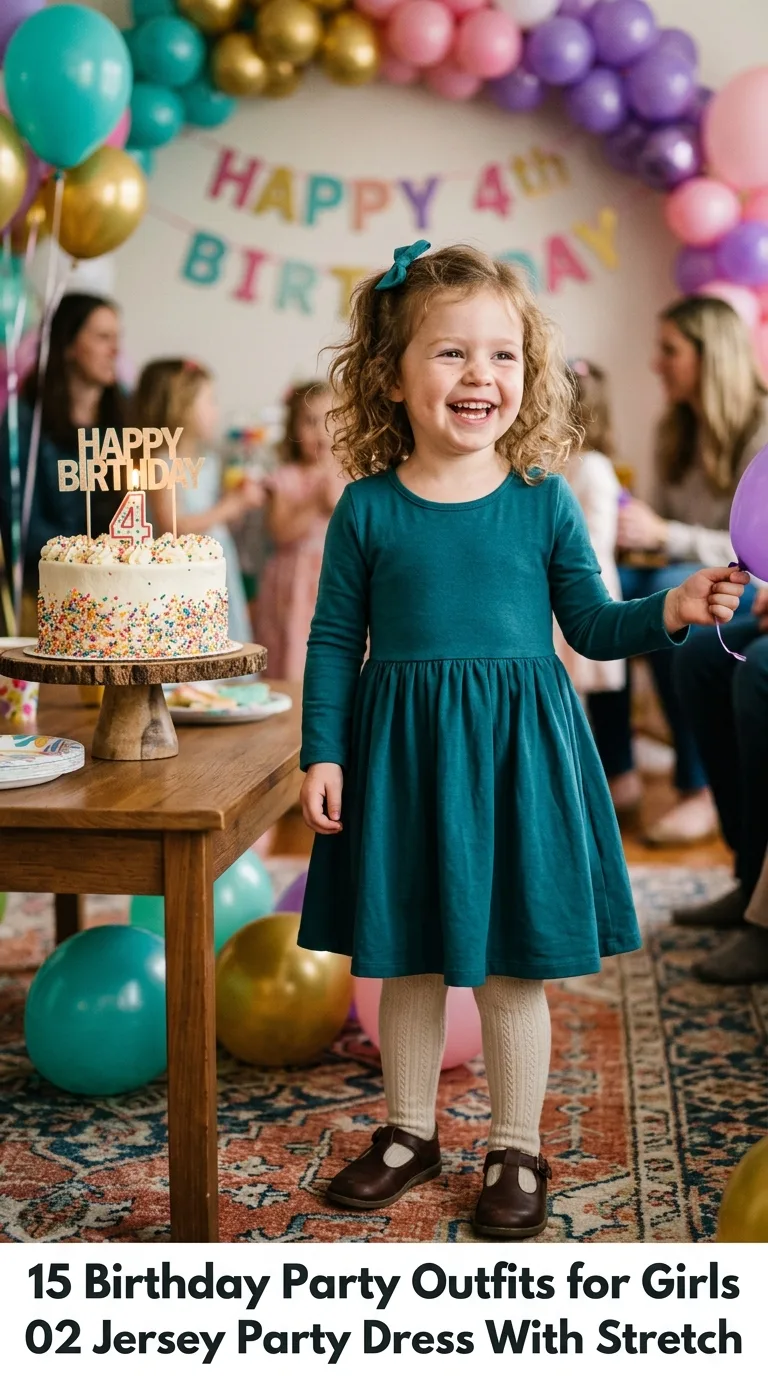 Girl smiling at birthday party