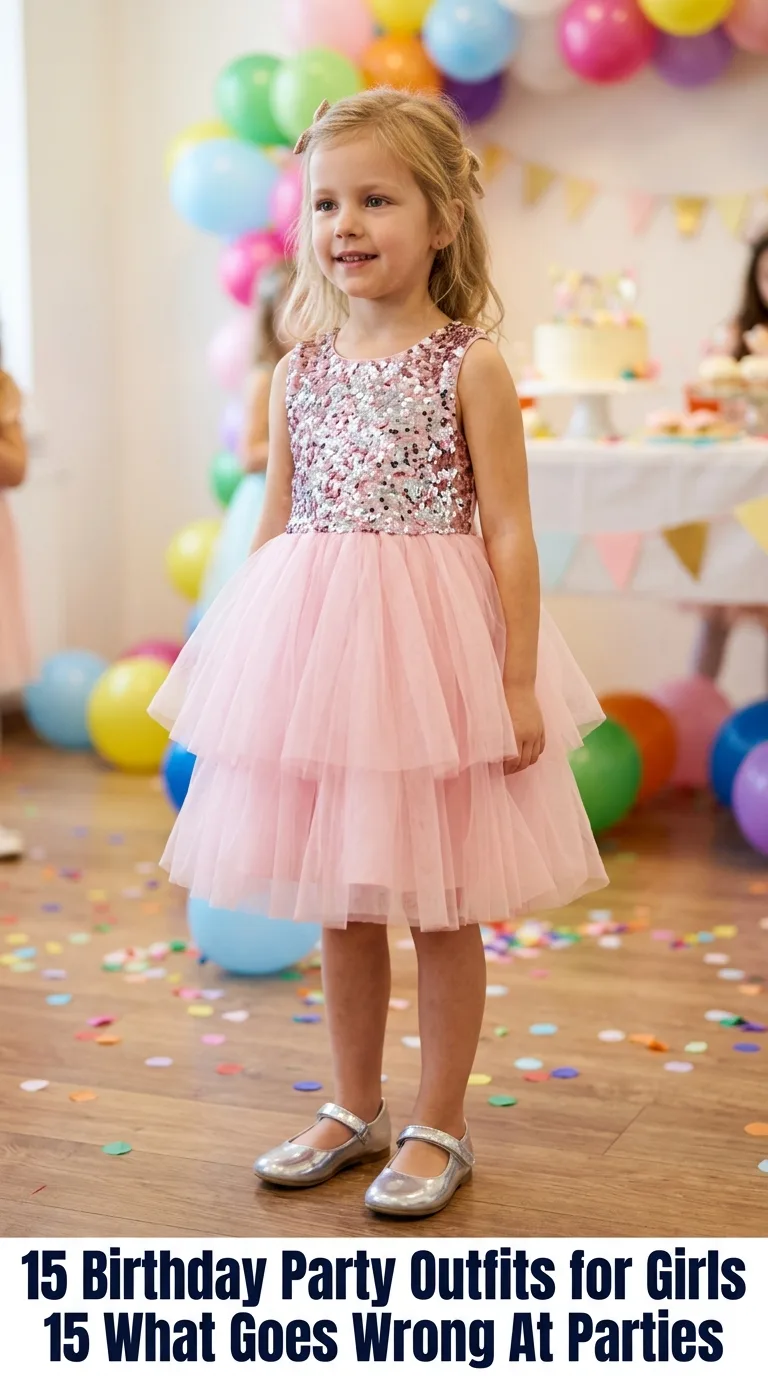 Girl wearing party outfit