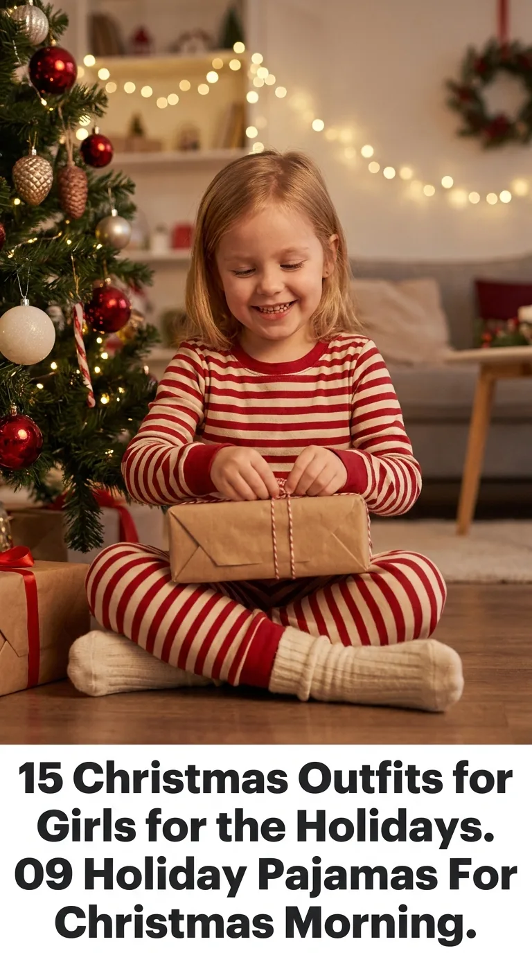 Girl opening Christmas presents